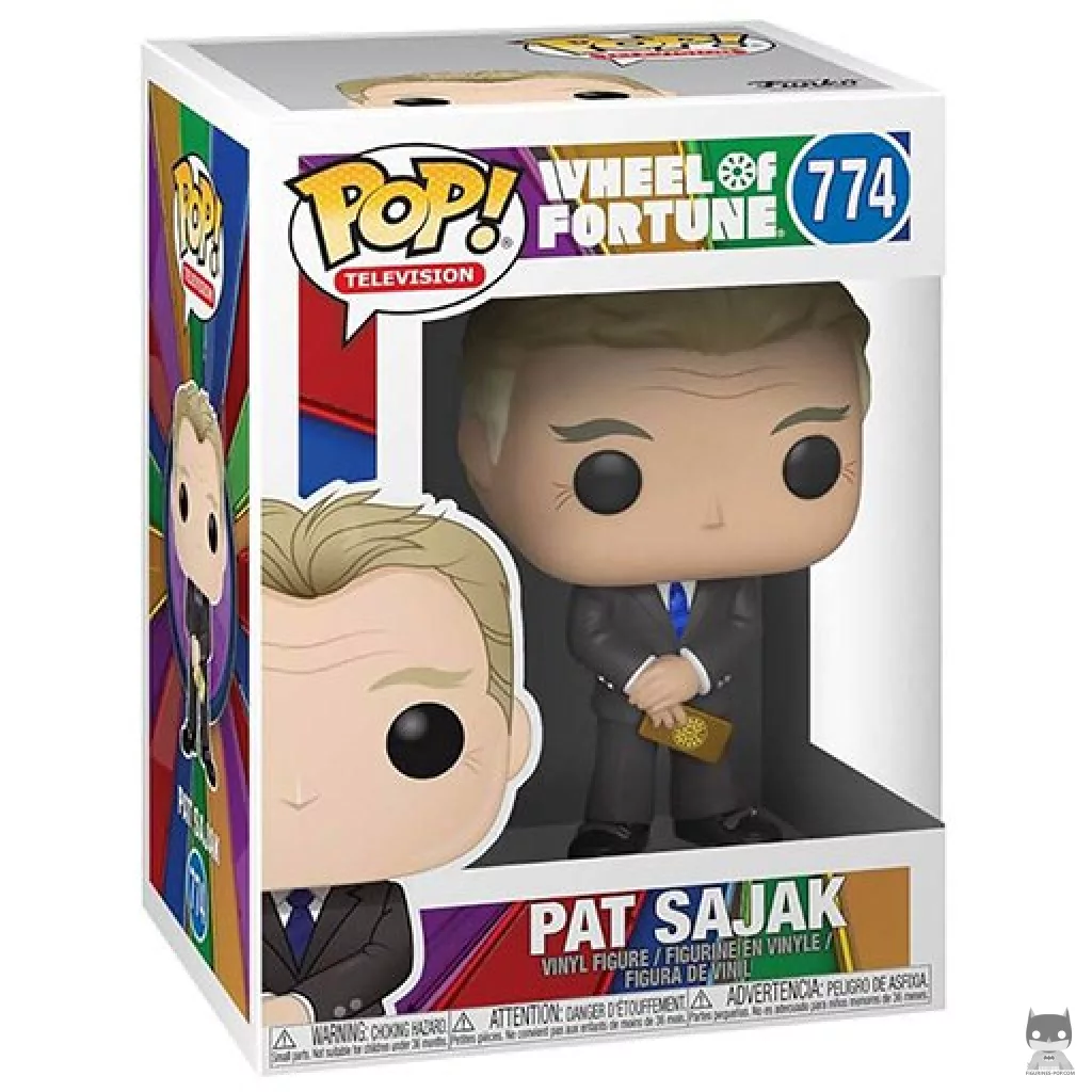 Pat Sajak Funko Pop! figure in its box