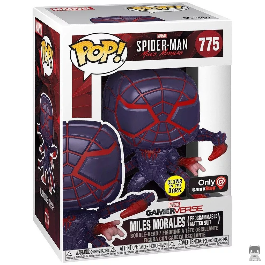 Miles Morales (Programmable Matter Suit) Funko Pop! figure in its box