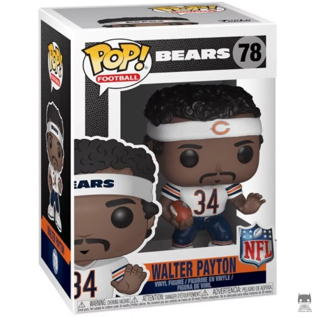 Walter Payton (Away Jersey) Funko Pop! figure in its box