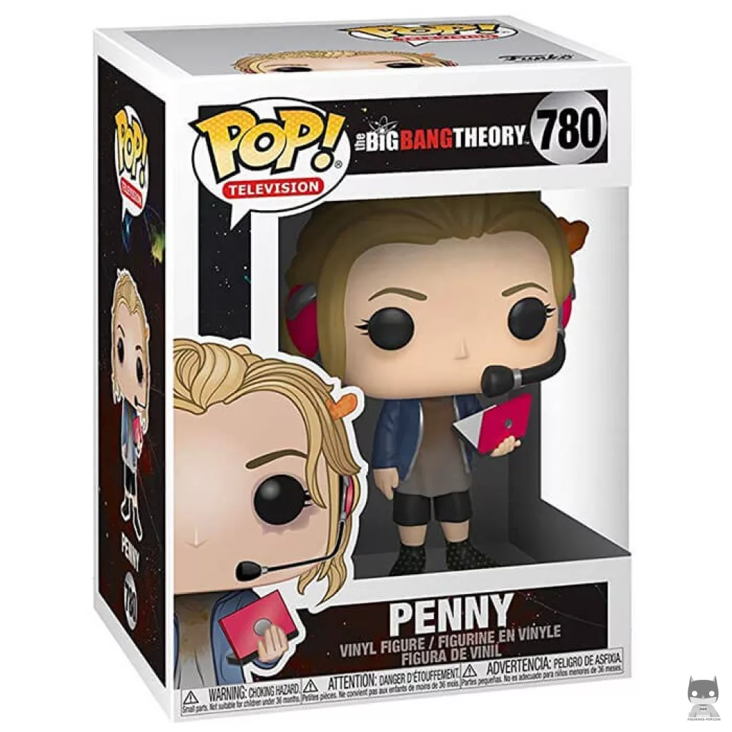 Penny with computer Funko Pop! figure in its box