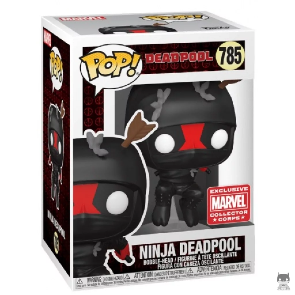 Ninja Deadpool Funko Pop! figure in its box