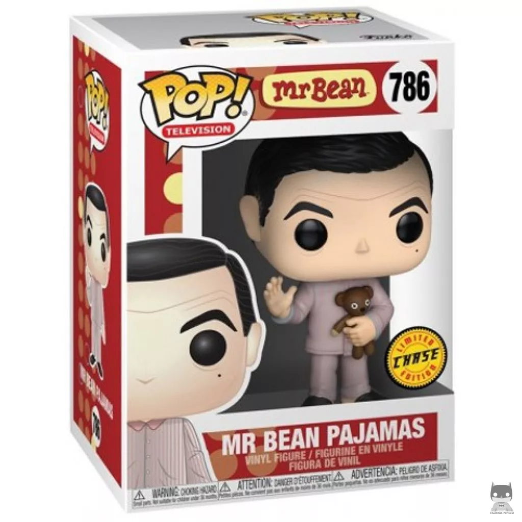 Mr. Bean in Pajamas (Chase) Funko Pop! figure in its box