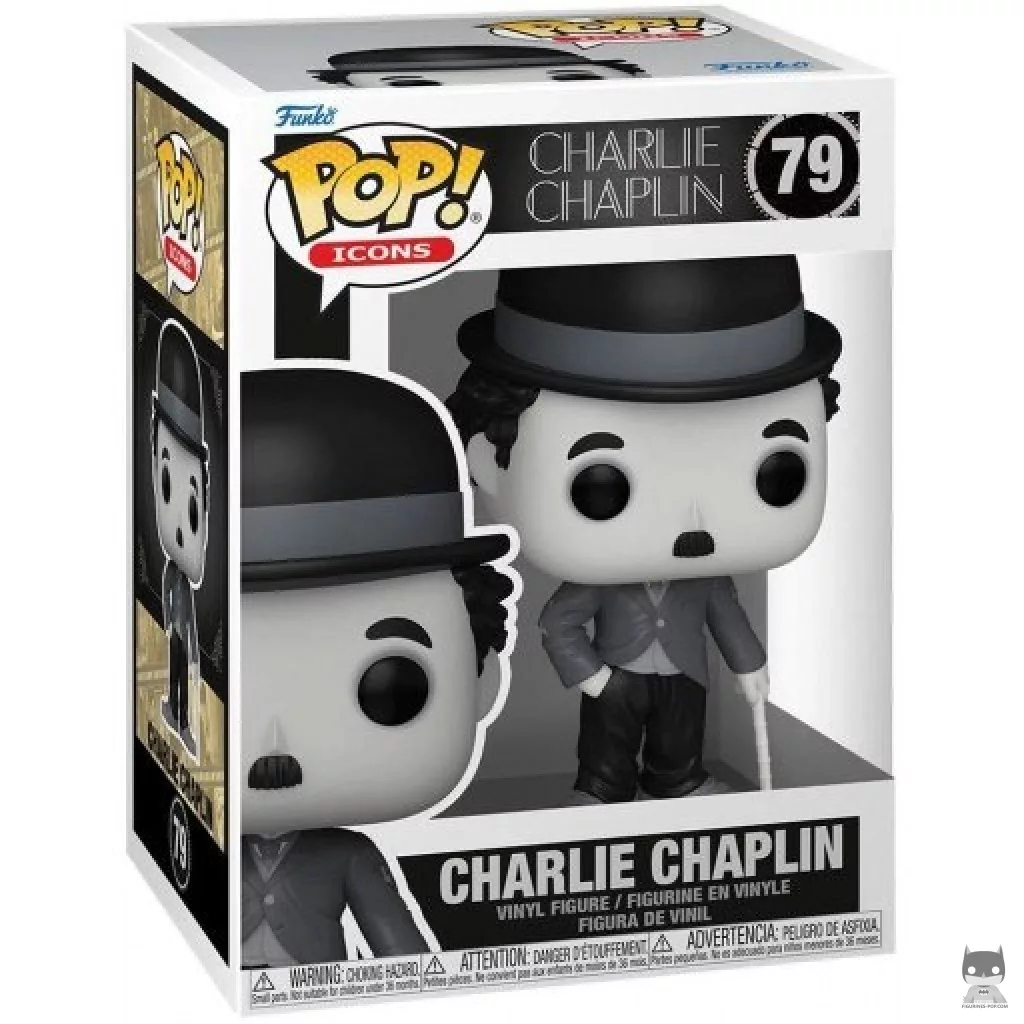 Charlie Chaplin (Black & White) Funko Pop! figure in its box