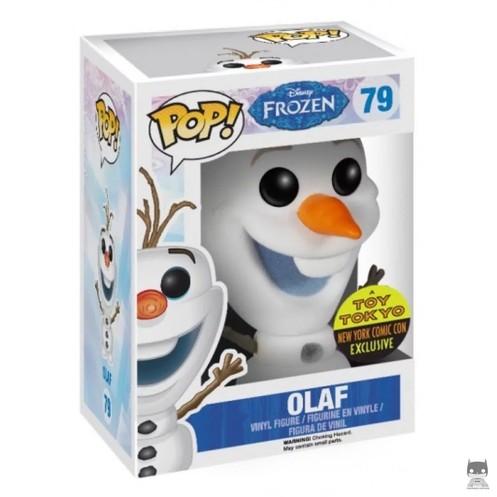 Olaf (Flocked) Funko Pop! figure in its box