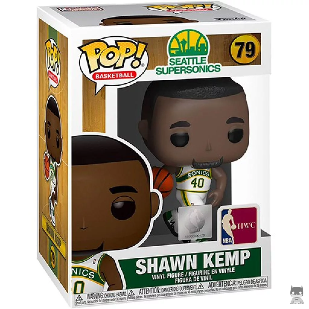 Shawn Kemp (Sonics home) Funko Pop! figure in its box