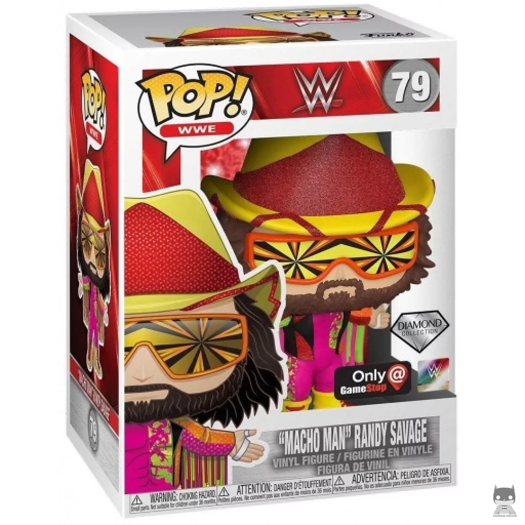 Macho Man Randy Savage (Diamond Glitter) Funko Pop! figure in its box
