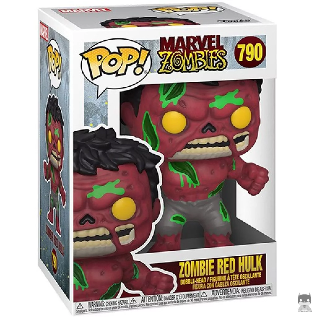 Zombie Red Hulk Funko Pop! figure in its box