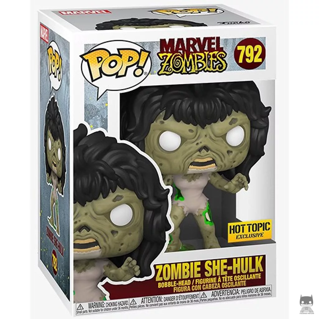 Zombie She-Hulk Funko Pop! figure in its box