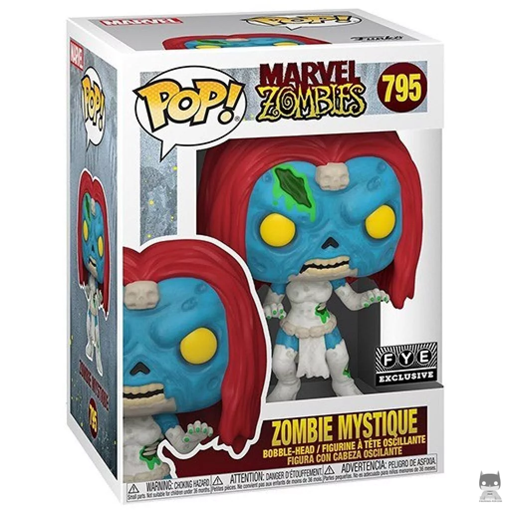 Zombie Mystique Funko Pop! figure in its box