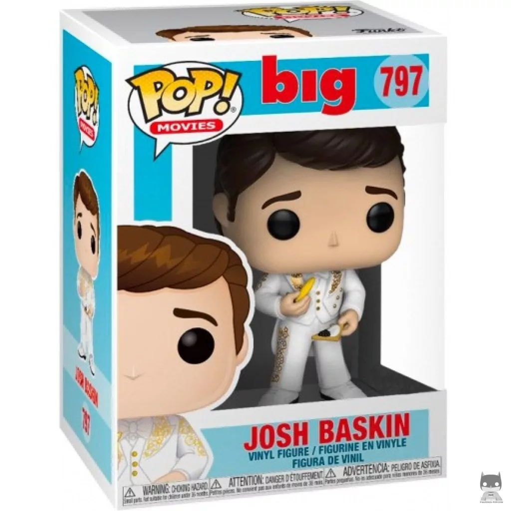 Josh Baskin with Tuxedo Funko Pop! figure in its box