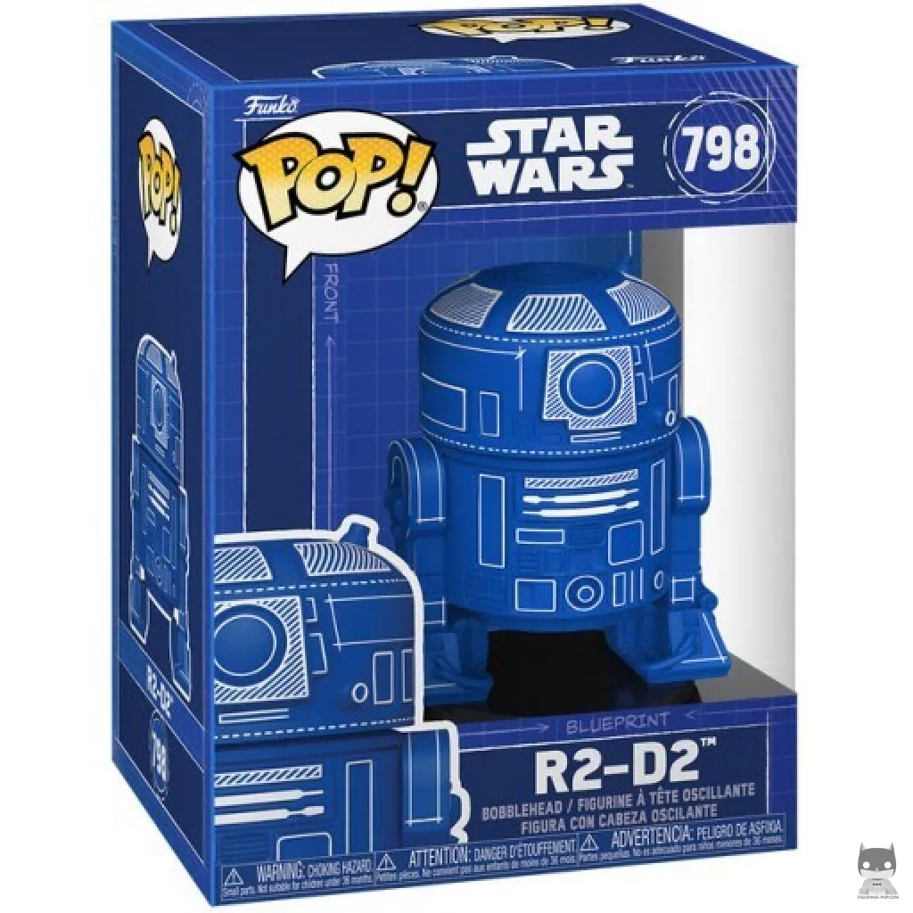 R2-D2 (Blueprint Deco) Funko Pop! figure in its box