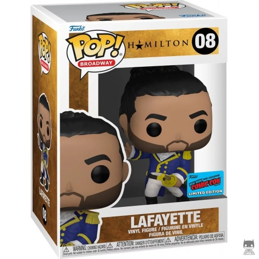Lafayette Funko Pop! figure in its box