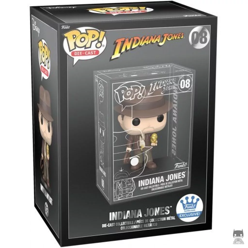 Indiana Jones with golden idol Funko Pop! figure in its box