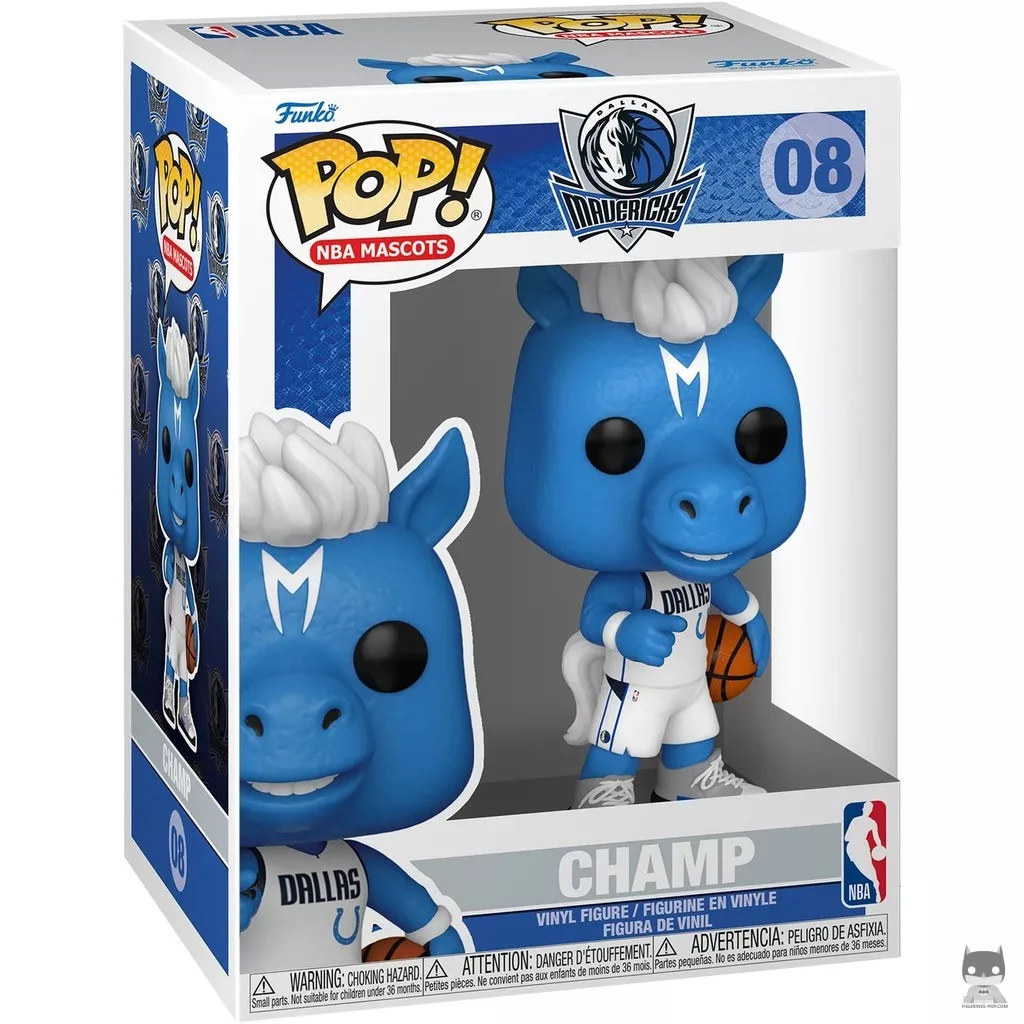 Champ (Dallas Mavericks) Funko Pop! figure in its box
