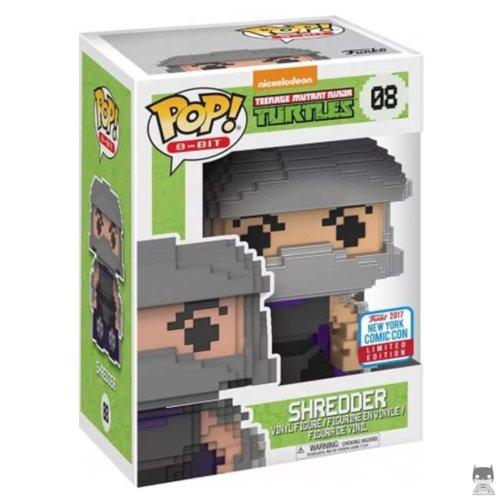 Shredder (8-bit) Funko Pop! figure in its box