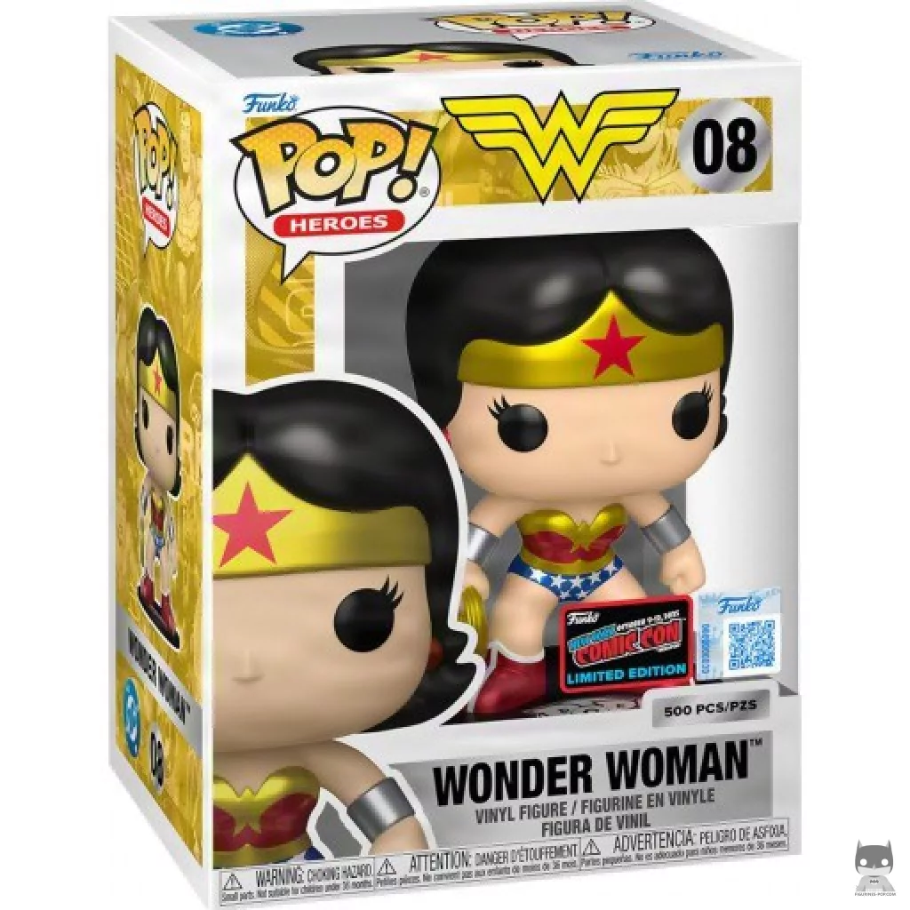 Wonder Woman (Metallic) Funko Pop! figure in its box
