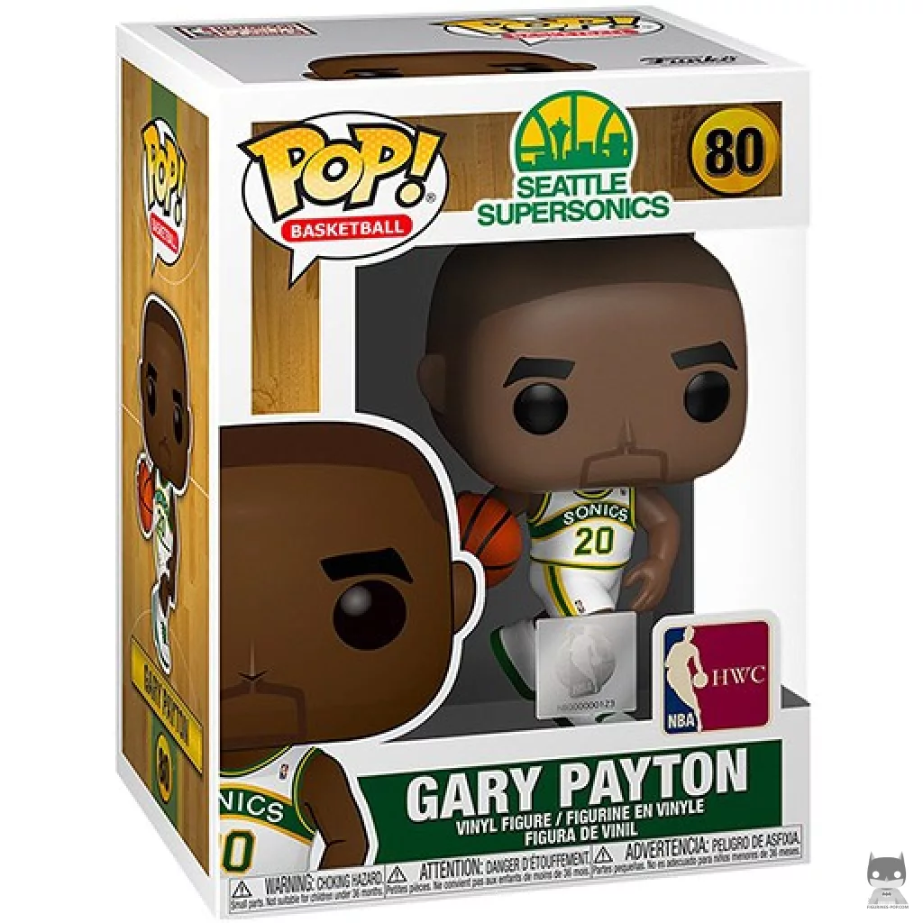 Gary Payton (Sonics home) Funko Pop! figure in its box