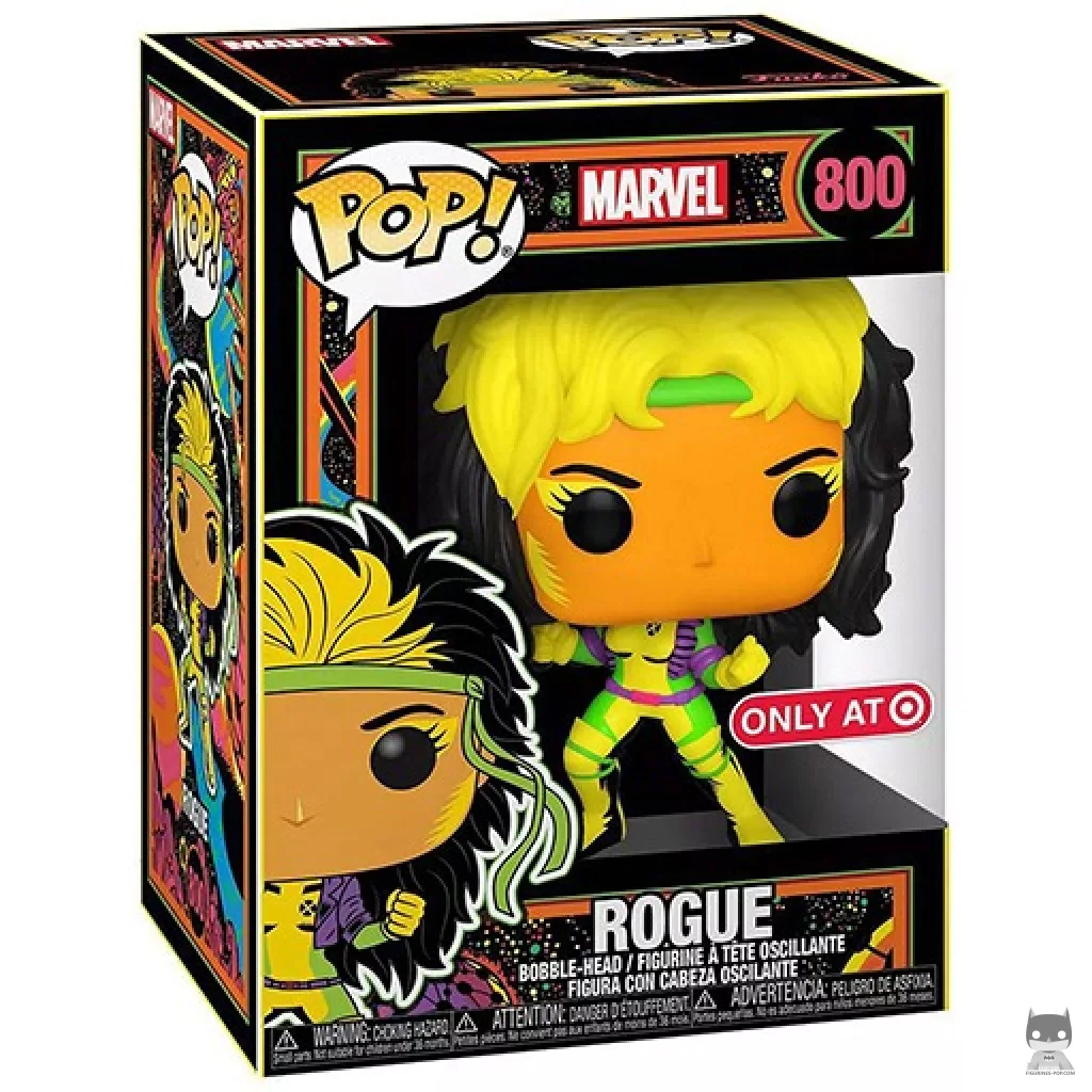 Rogue (Black Light) Funko Pop! figure in its box
