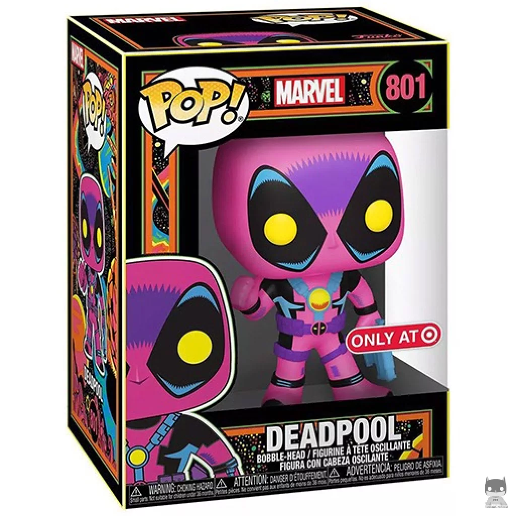 Deadpool (Black Light) Funko Pop! figure in its box