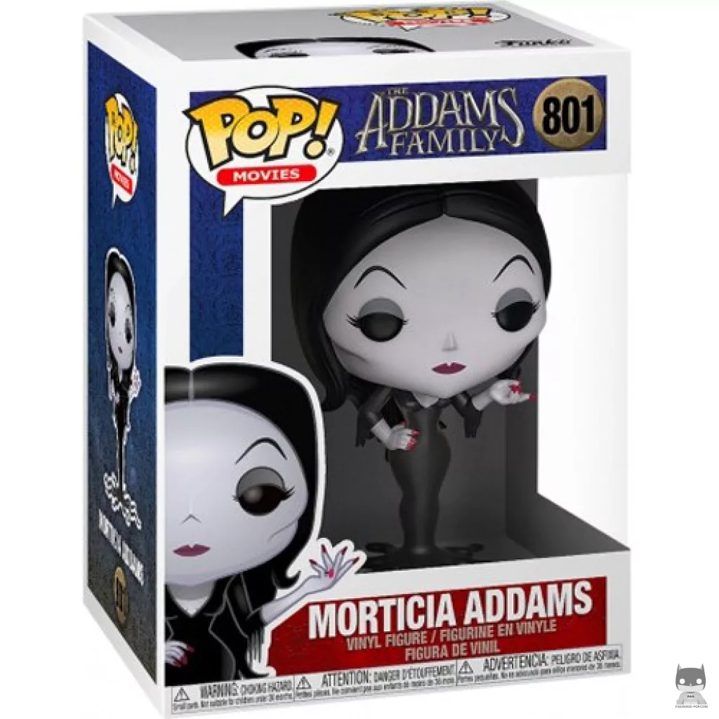 Morticia Addams Funko Pop! figure in its box