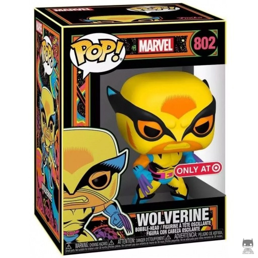 Wolverine (Blacklight) Funko Pop! figure in its box