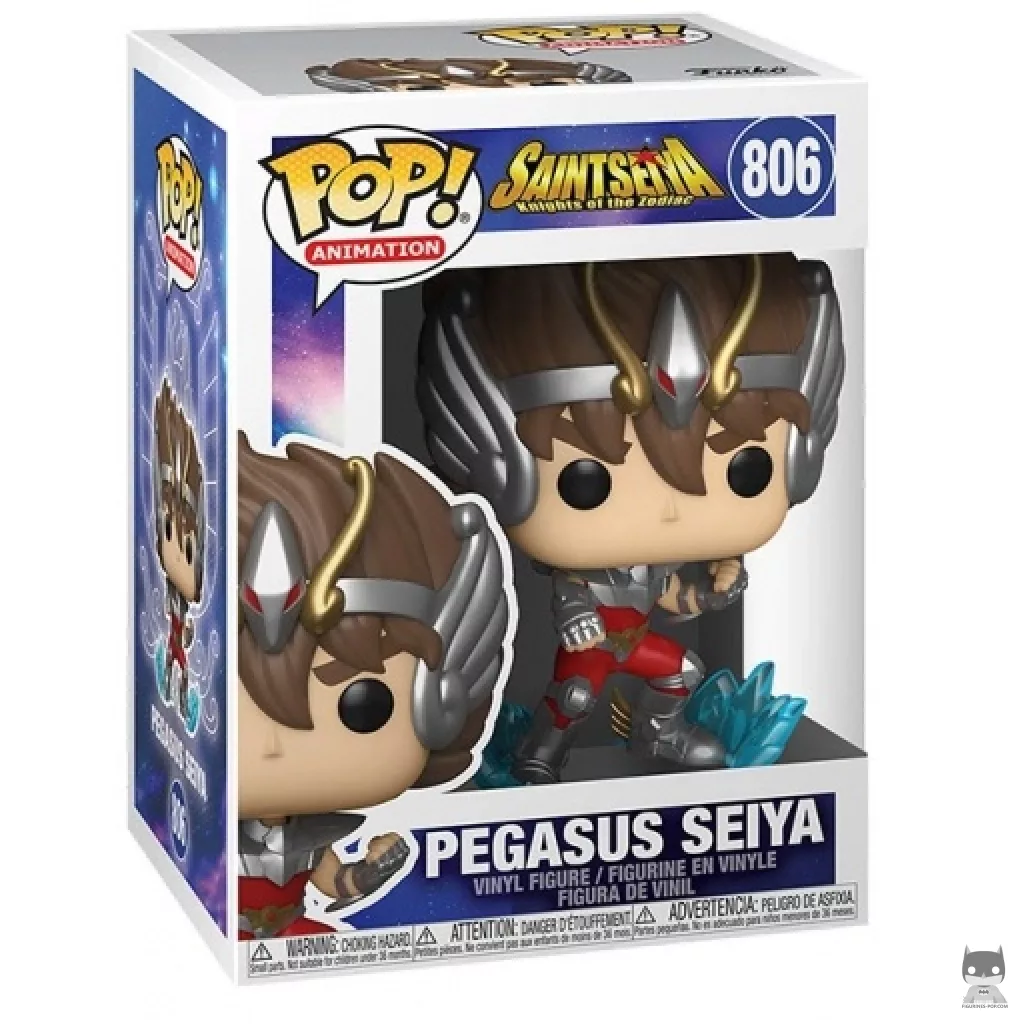 Pegasus Seiya Funko Pop! figure in its box