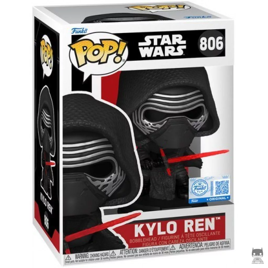 Kylo Ren Funko Pop! figure in its box