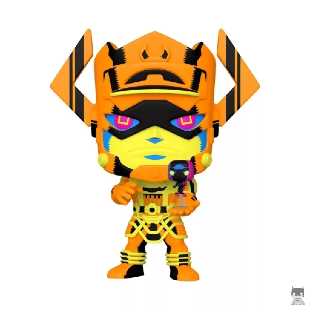 Galactus with Silver Surfer (Blacklight) (Chase) (Supersized) Funko Pop! figure (Fantastic Four)