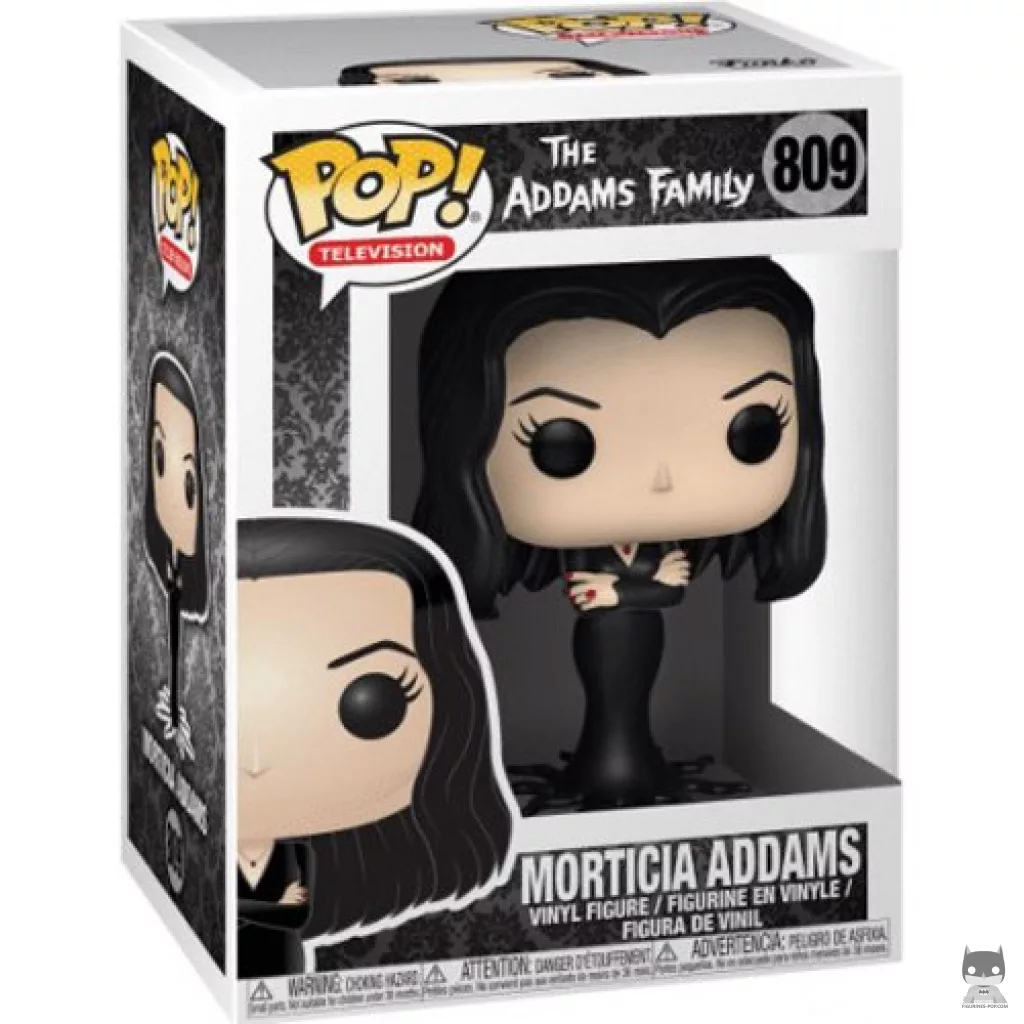 Morticia Addams Funko Pop! figure in its box