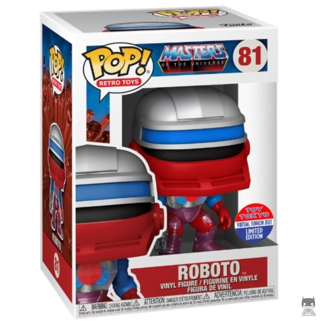 Roboto Funko Pop! figure in its box