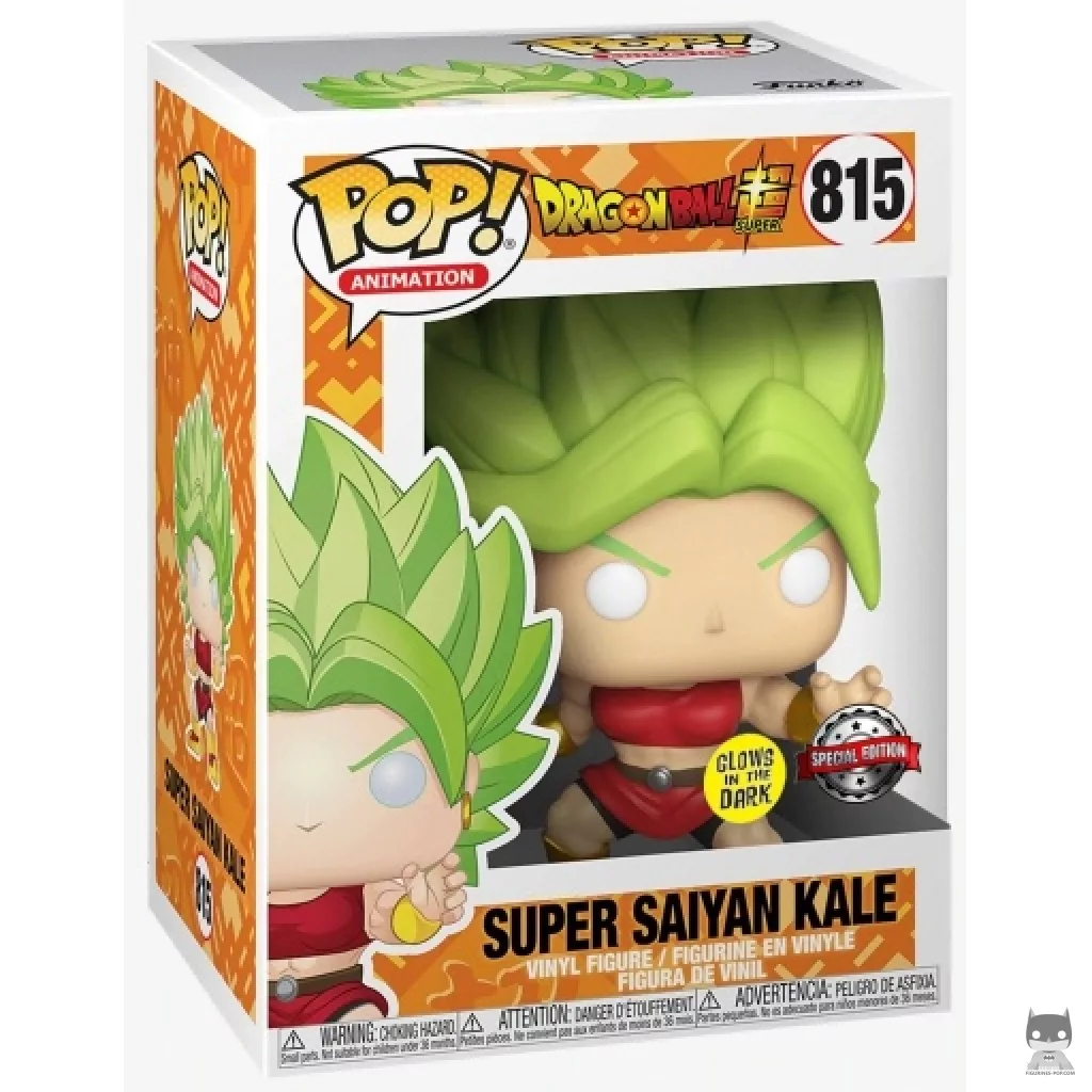 Super Saiyan Kale (Glow in the Dark) Funko Pop! figure in its box