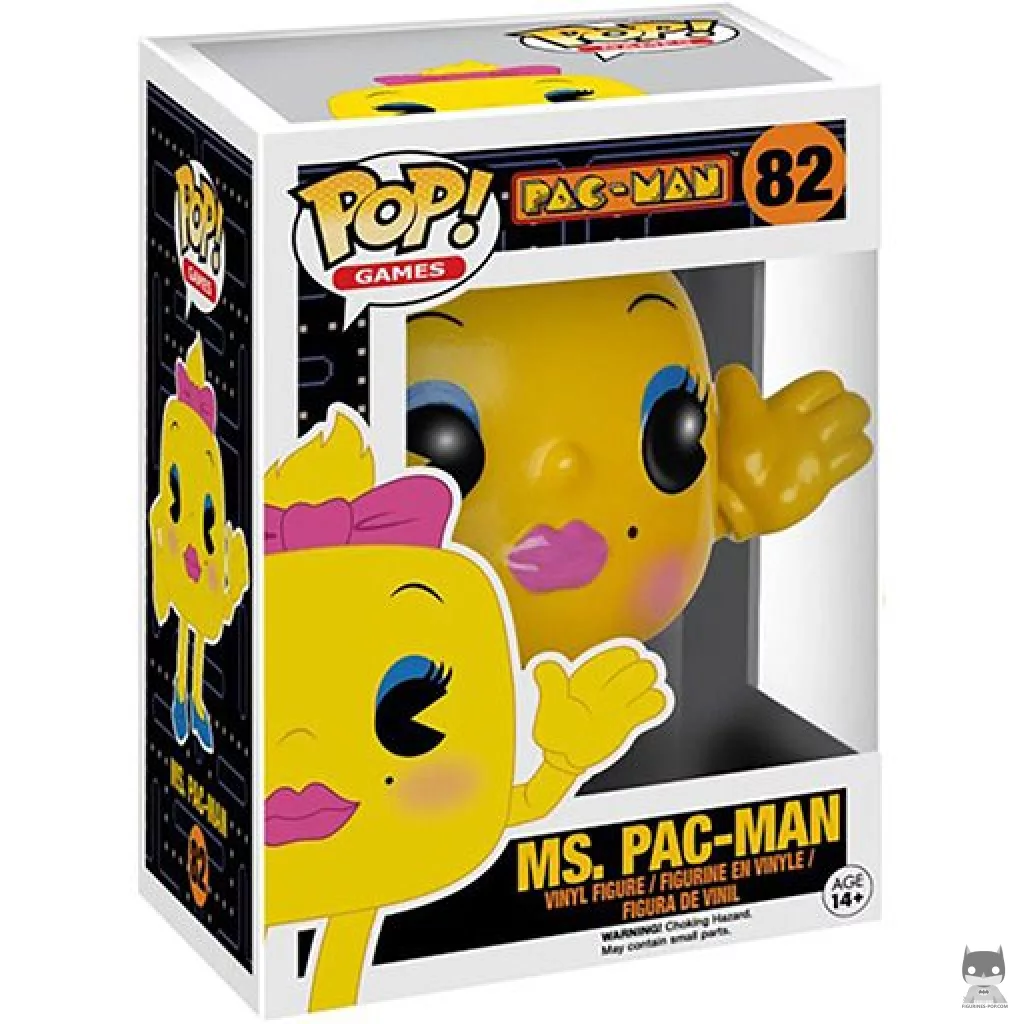 Ms. Pac-Man Funko Pop! figure in its box