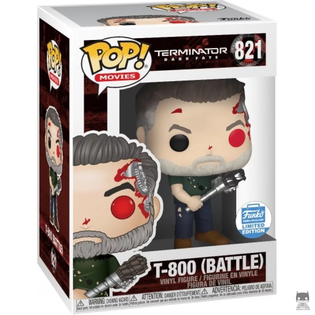 T-800 Battle Funko Pop! figure in its box