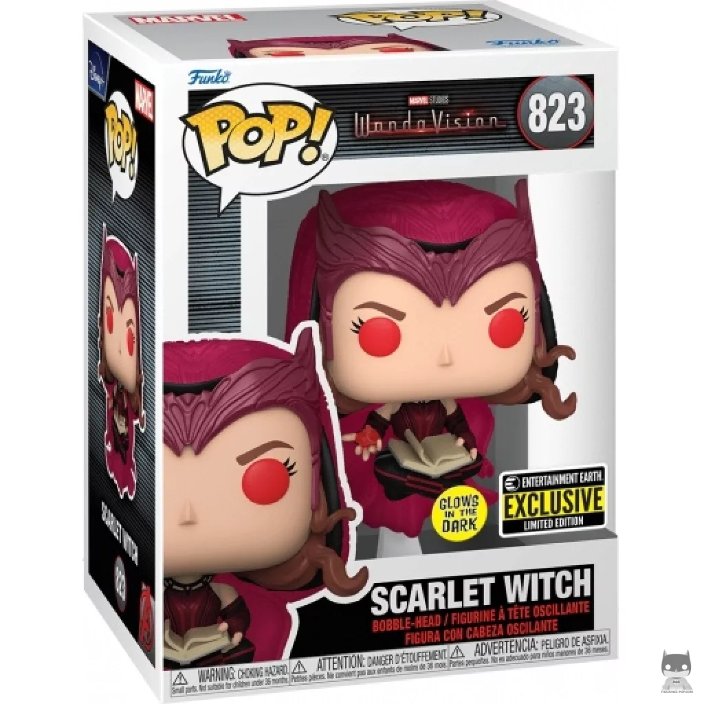 Scarlet Witch (Glow in the Dark) Funko Pop! figure in its box