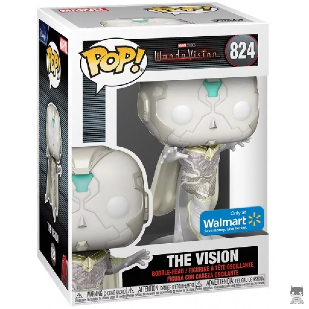 The Vision (Glow in the Dark) Funko Pop! figure in its box