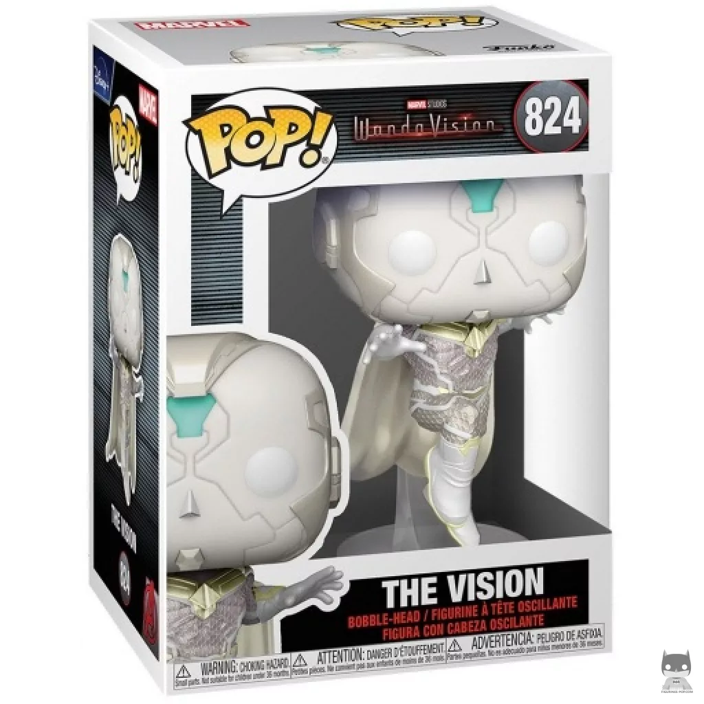 The Vision Funko Pop! figure in its box