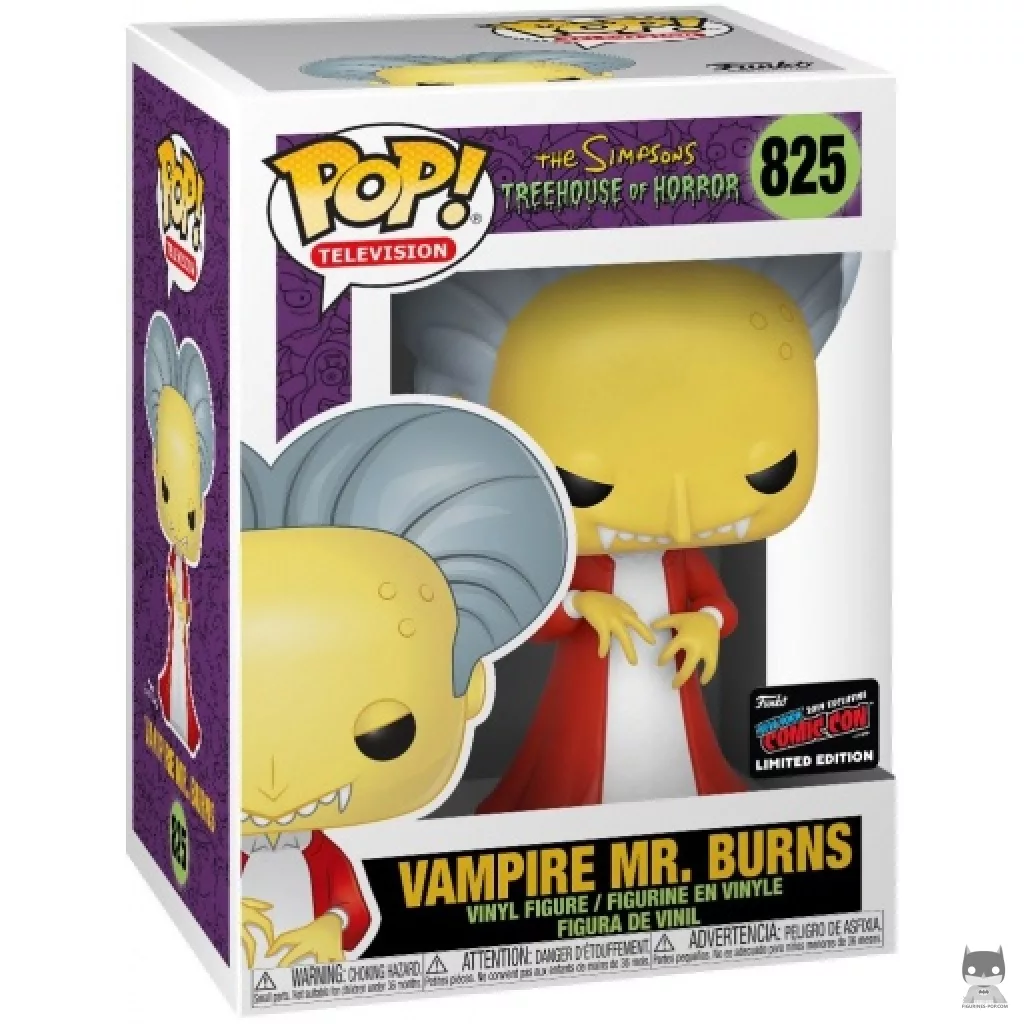 Vampire Mr. Burns Funko Pop! figure in its box