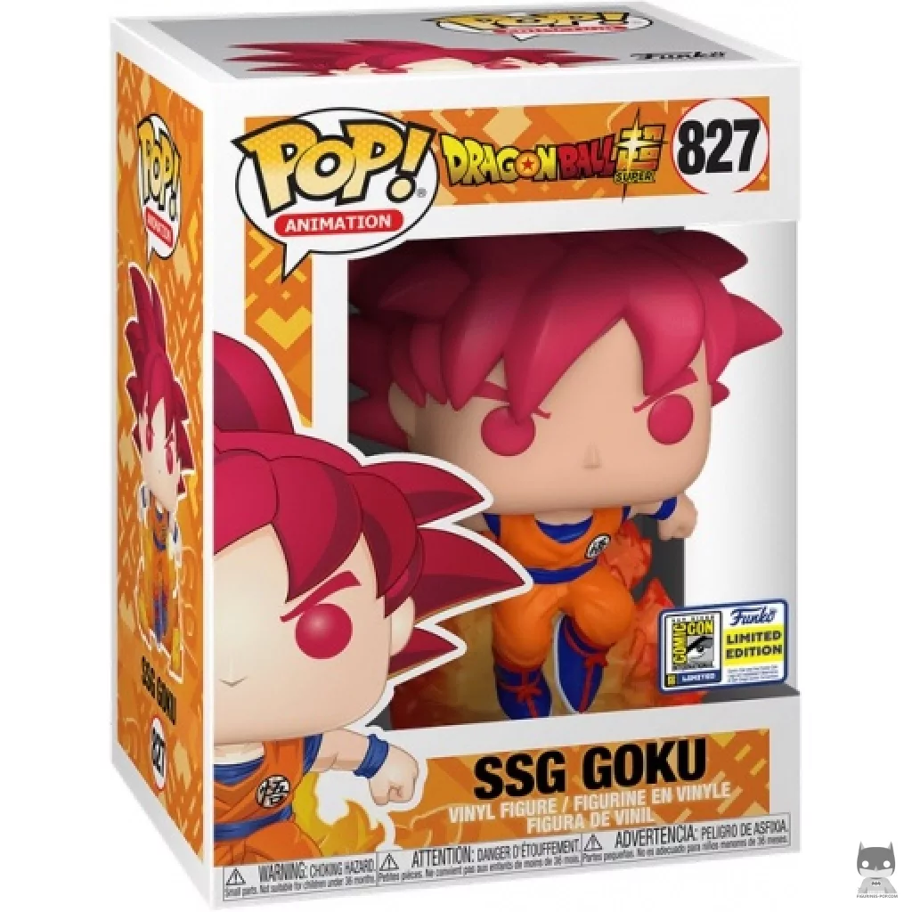 SSG Goku Funko Pop! figure in its box