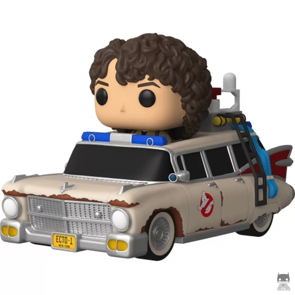 Ecto-1 with Trevor Funko Pop! figure (Ghostbusters Afterlife)