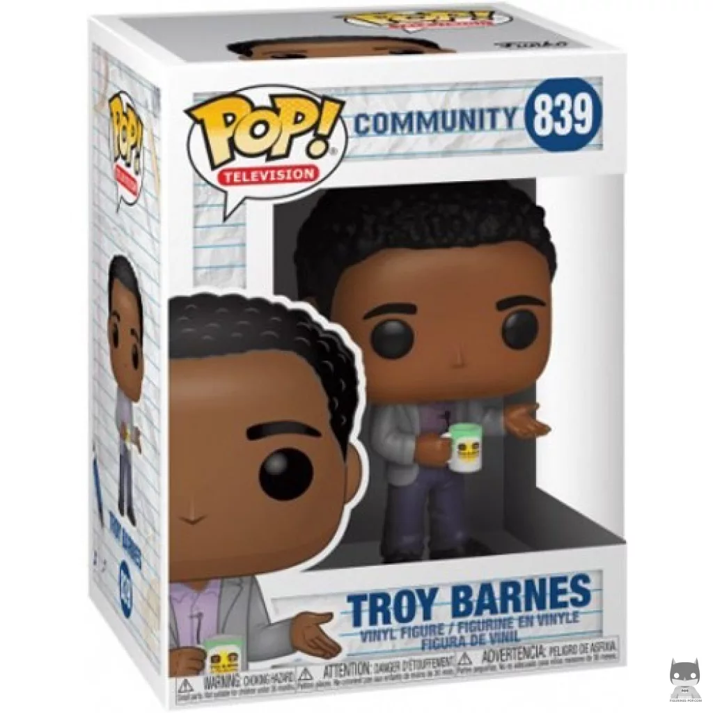 Troy Barnes Funko Pop! figure in its box