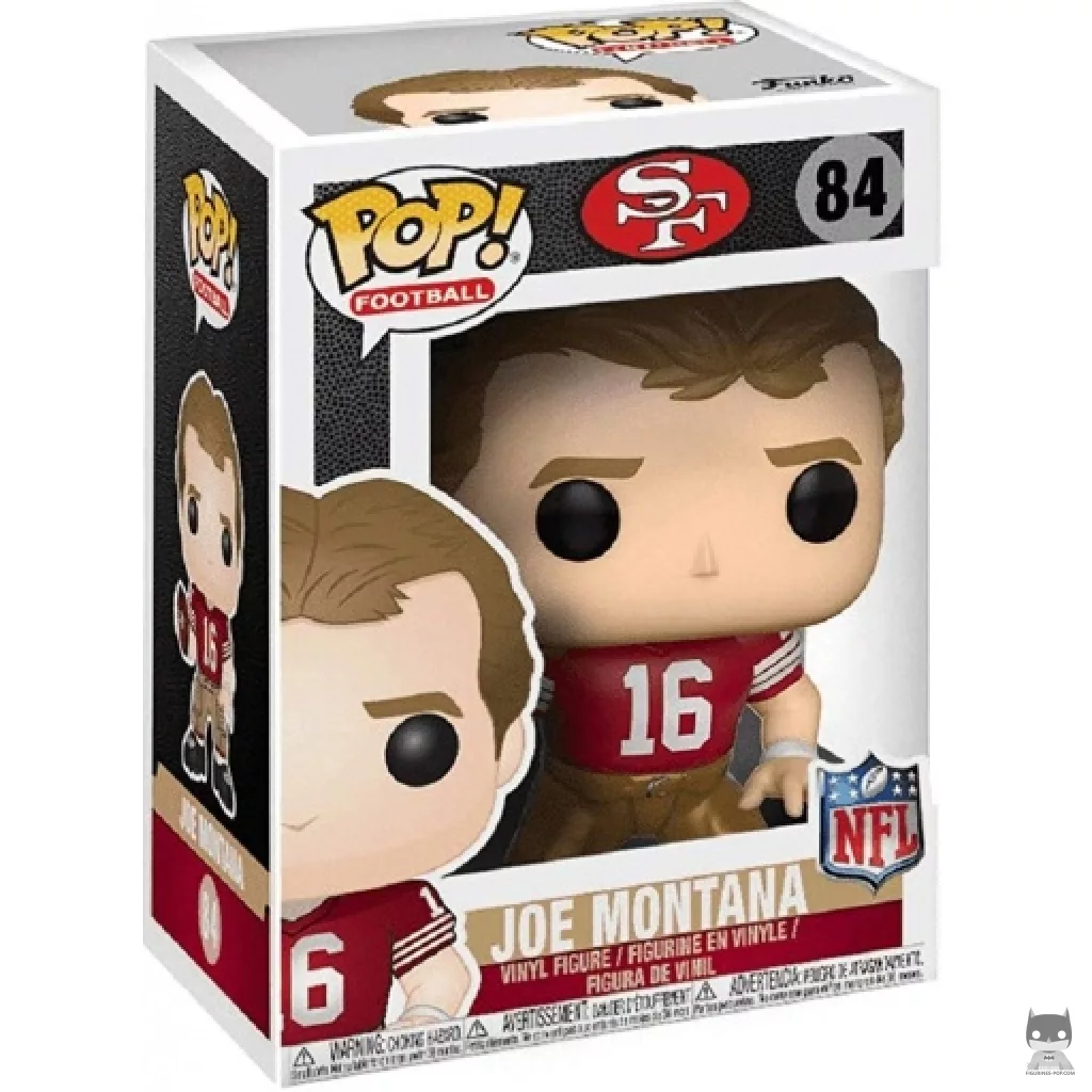 Joe Montana Funko Pop! figure in its box