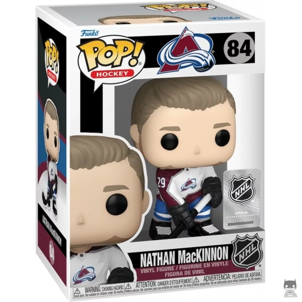Nathan MacKinnon Funko Pop! figure in its box