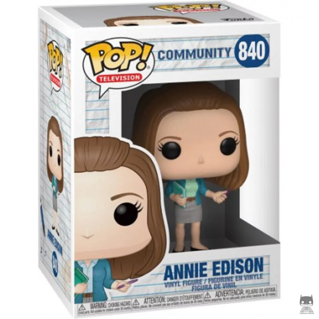 Annie Edison Funko Pop! figure in its box