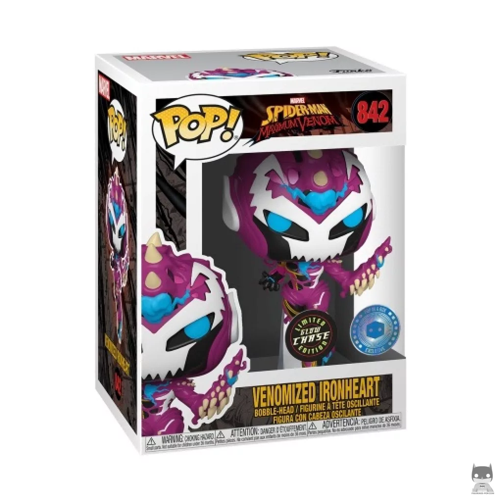 Venomized Ironheart (Chase) Funko Pop! figure in its box