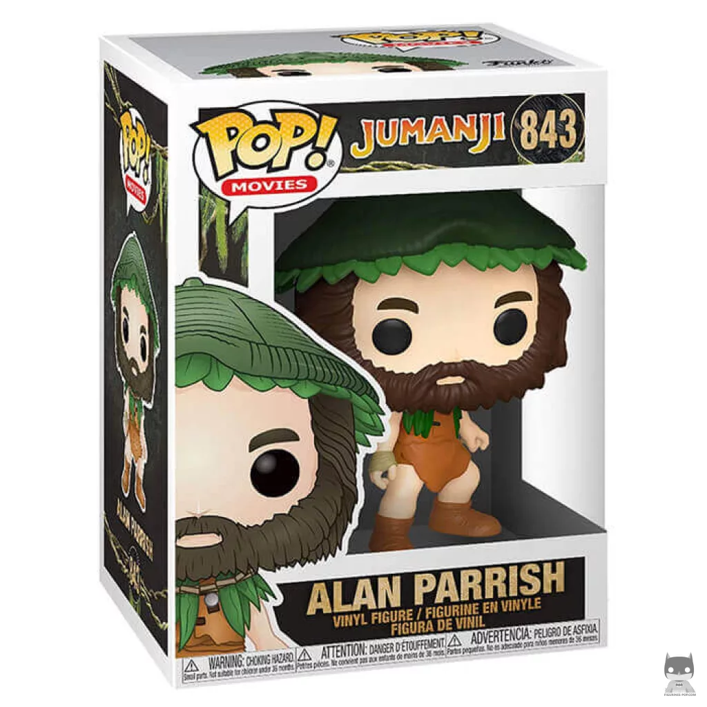 Alan Parrish Funko Pop! figure in its box