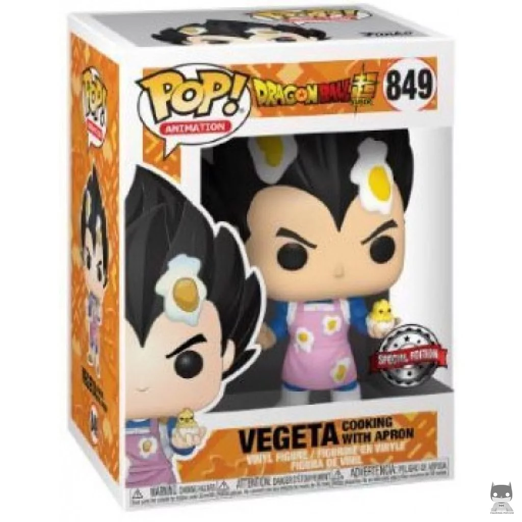 Vegeta Cooking with Apron Funko Pop! figure in its box