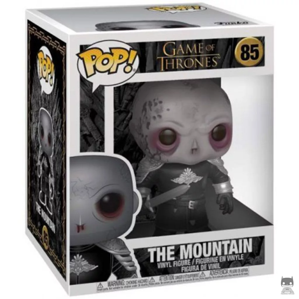 The Mountain (Unmasked) (Supersized) Funko Pop! figure in its box