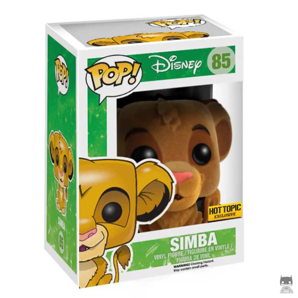 Simba (Flocked) Funko Pop! figure in its box