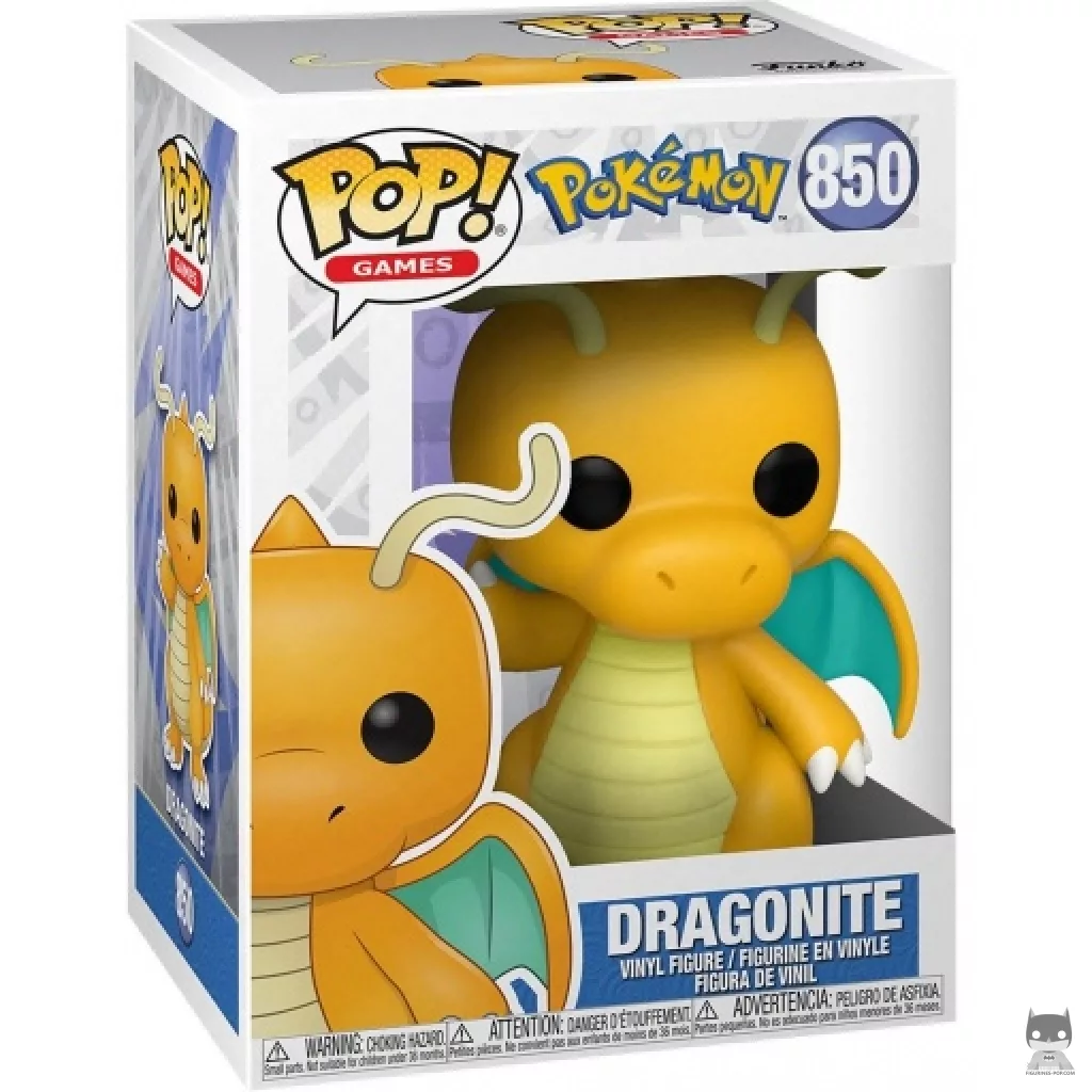 Dragonite Funko Pop! figure in its box