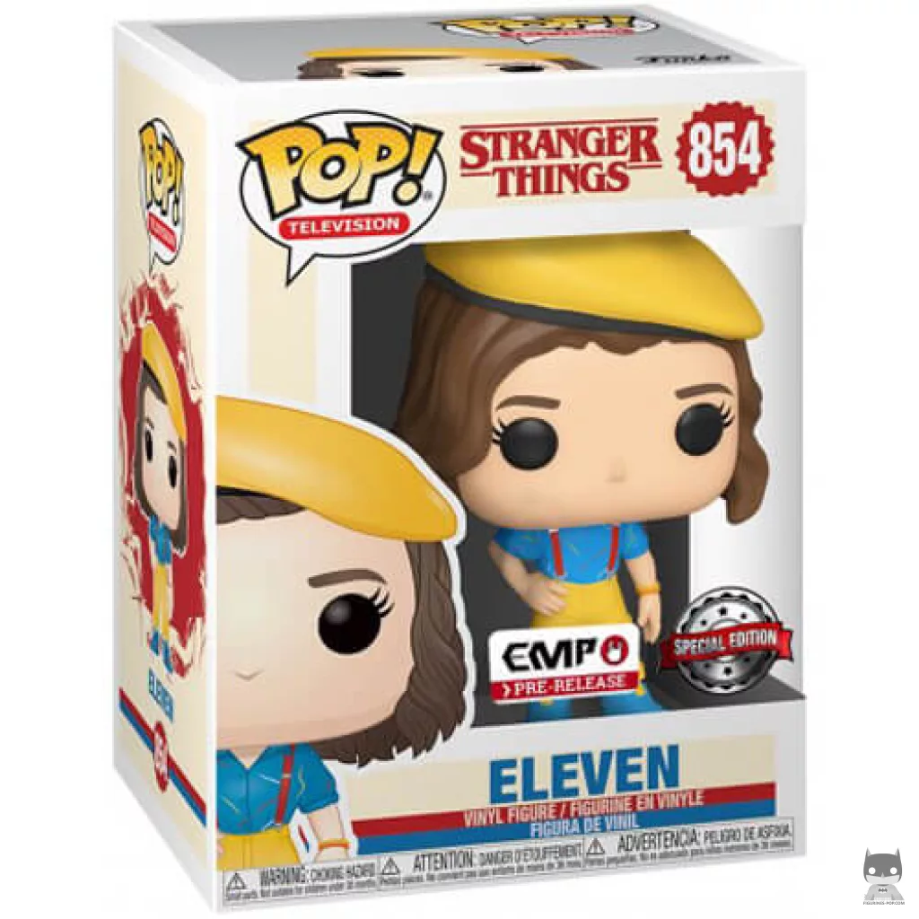Eleven in yellow outfit Funko Pop! figure in its box